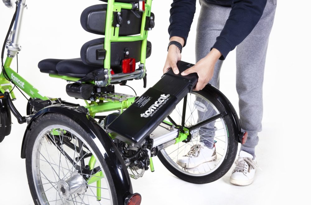 Battery removal from trike